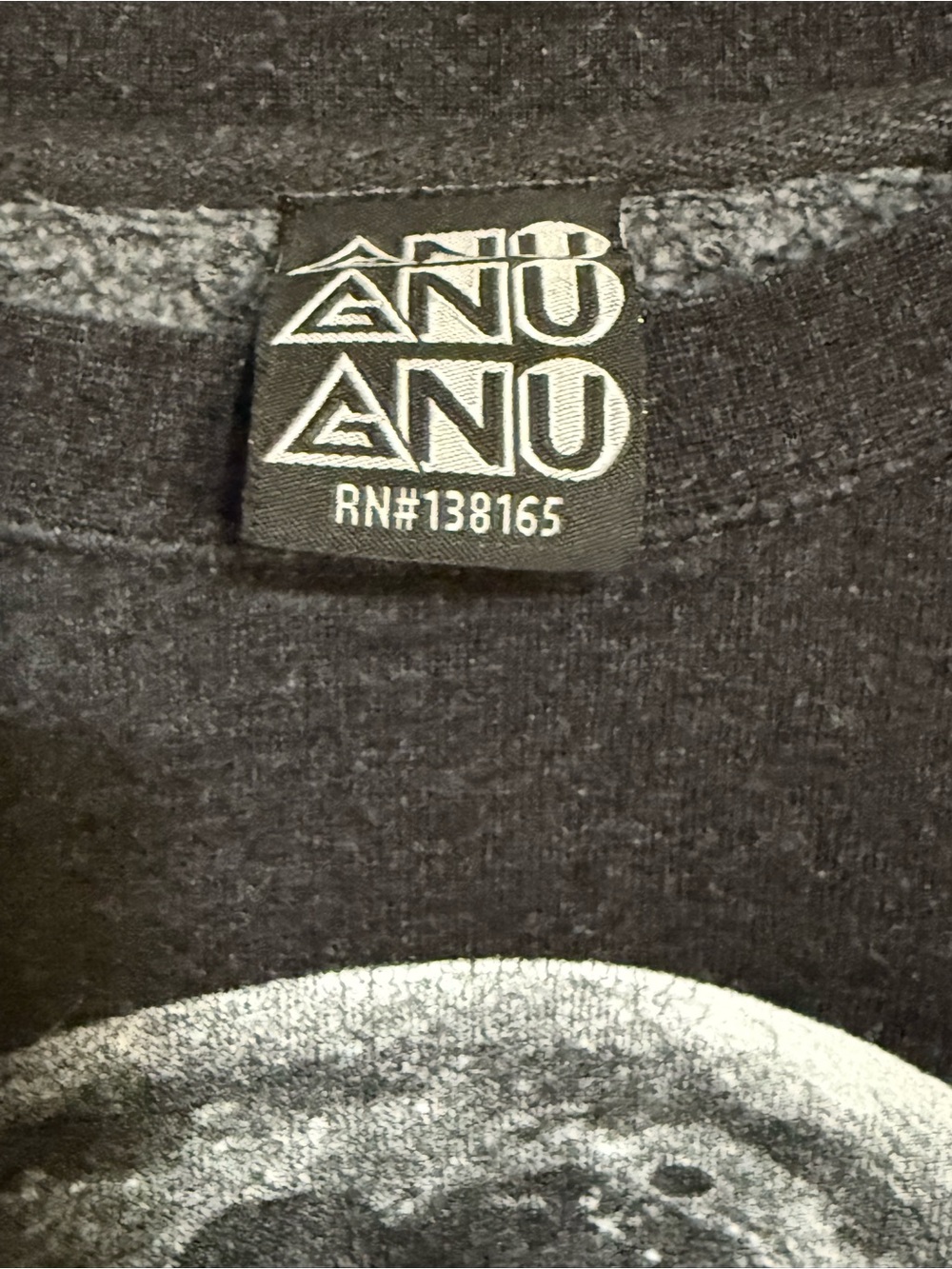 GNU Moon Graphic Snowboard Crewneck Sweatshirt Charcoal Gray Size Medium - Picture 9 of 12